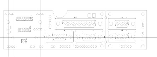  Drawing to facilitate positioning of holes.