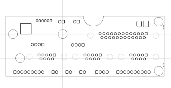  Drawing to facilitate positioning of holes.